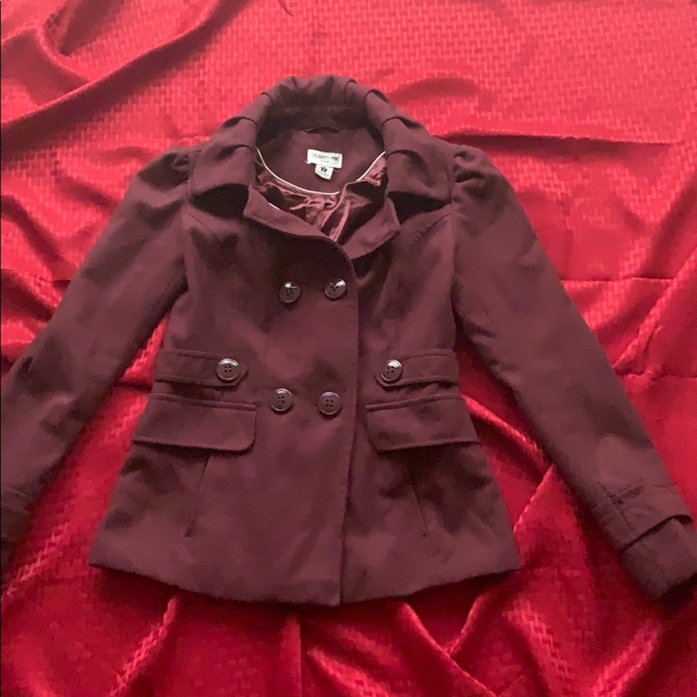 Plum coat